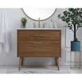 thumbnail image 2 of Elegant Kitchen and Bath 36 inch bathroom vanity in Walnut Brown, 2 of 5