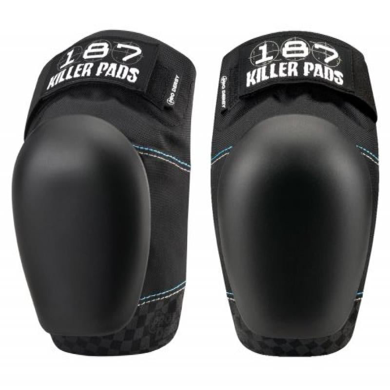 Black/Black 187 Pro Derby Knee Pads 