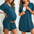 thumbnail image 4 of Avidlove Womens Nightgown Button Down Pajama Dress Sexy Ladies Sleepwear Maternity Night Shirts, 4 of 6