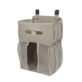 thumbnail image 2 of Bolsa organizadora de pañales para cabecera de cama, apilador de pañales, bolsa de almacenamiento colgante portátil, organizador colgante para bebé Caqui, 2 of 9