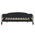 thumbnail image 4 of Rhomtree Teens Adults Wood Storage Full Size Elegant Design Upholstered Tufted Daybed Beige, 4 of 9