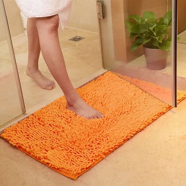 Alfombrilla de baño de una pieza, antideslizante, absorbente, para puerta, para gatear, para dormitorio, para escaleras, manta para pies