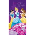 thumbnail image 2 of Disney Beach Towel Princess Purple Bath Towel 100% Cotton, 2 of 2