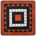 thumbnail image 3 of vidaXL Mosaic Side Table Terracotta and White Ceramic, 3 of 5