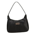 thumbnail image 4 of Bolso de hombro para mujer, moderno y ligero, con cierre de cremallera Negro, 4 of 9