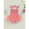 Newborn Baby Girls Romper Dress Tieup Sleeveless Butterfly Print Tulle