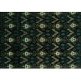 thumbnail image 1 of Ahgly Company Machine Washable Indoor Rectangle Abstract Turquoise Blue Modern Area Rugs, 2' x 5', 1 of 4