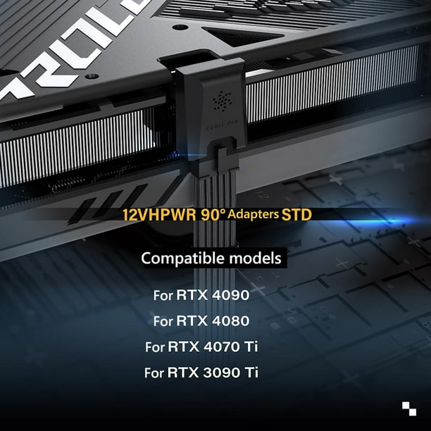 Adaptador de corriente de 450 W para tarjeta gráfica RTX 4090 4080 4070 Ti 3090 (negro STD) Ndcxsfigh Para estrenar