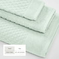 thumbnail image 4 of Great Bay Home Quick Dry Diamond Waffle 6 Piece Hand Towel Set, Pastel Blue, 4 of 7