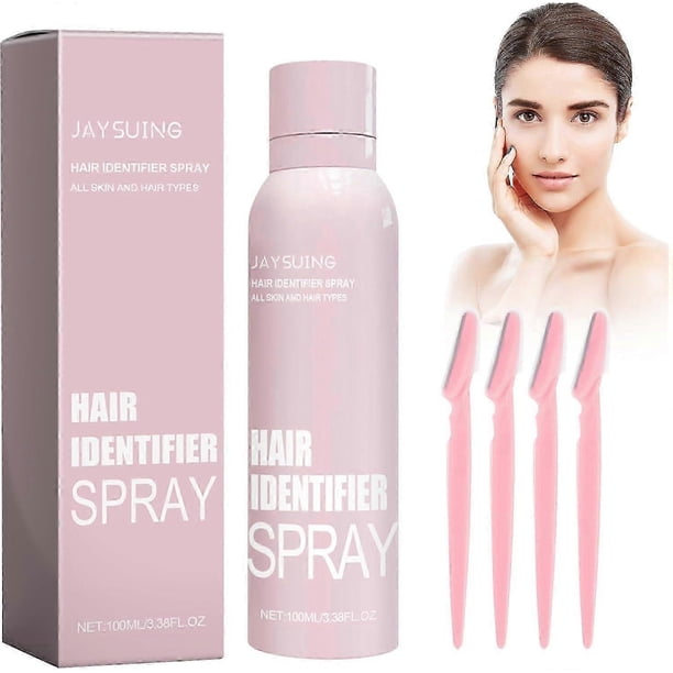 Hair Identifier Spray for Face Shaving, Skin Body Hair Identifier Spray, Easy to Clean, Residue-Free, Suitable for All Skin Types