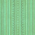 thumbnail image 1 of Ahgly Company Machine Washable Indoor Square Abstract Turquoise Blue Modern Area Rugs, 4' Square, 1 of 4