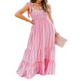 thumbnail image 1 of Robe Maxi Plage Décontractée en Spaghetti Sans Manches pour Femme, 1 of 6