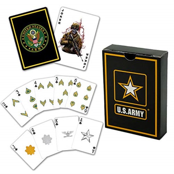 usa professional quality army playing cards