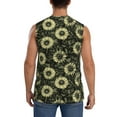 thumbnail image 4 of Kdxio Sunflowers for Men's Muscle T-shirt,Sleeveless for Workout Running Athletic Gym Lounge Casual, 4 of 7