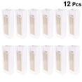 thumbnail image 2 of EeaseCA 12 Pcs Sac à Vin Rouge Simple Sac Cadeau Sac Fourre-Tout en Papier Kraft Sac de Rangement Portable Sac de Transport de Vin Transparent (Blanc), 2 of 8