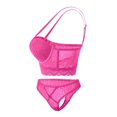 thumbnail image 4 of Coordinado Interior Secret Treasures para Mujer, de Encaje Diseño Animal Print Fucsia Talla 38C, 4 of 4