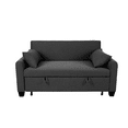 thumbnail image 6 of Extra-Large 61-inch 2-in-1 Fabric Sofa Bed, Double with Storage, Reinforced Iron Frame, Adjustable Backrest, 6 of 9