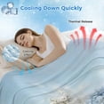 thumbnail image 3 of Hydrangeas Flowers Cooling Blanket, Lightweight Breathable Summer Throw Blanket with Double Sided Cold Effect,Coastal Seaside Starfish Summer Picnic Beach Blankets Bed Sheet for Hot Sleepers 40"x60", 3 of 8
