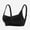Black, variant on Wire-Free Womens Bra Demi & Balconette Seamless Spaghetti Straps Square Neck Solid U-Back Everyday Size M