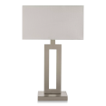thumbnail image 1 of Bouclair White Table Lamp with Metal Base 14 X 22 in (35.5 X 55.8 cm), 1 of 2