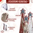 thumbnail image 5 of 3 Pcs Rustic Christmas Tree Wooden Table Decorations Farmhouse Small Christmas Tree Tabletop Centerpieces with Standing Top Star for Home Shelf Mantel Fireplace Table Party Decor, 5 of 6