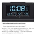 thumbnail image 2 of DreamSky Despertadores para Dormitorios con Batería de Respaldo, Reloj Digital con Configuración Automática con Fecha y Día de la Semana, Temperatura, Puerto USB, DST Automático, Atenuador, 12/24H, 2 of 5