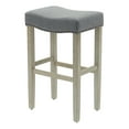 thumbnail image 5 of WestinTrends Lenox 29" upholstered nail head bar stool, Antique Gray/Gray, 5 of 8