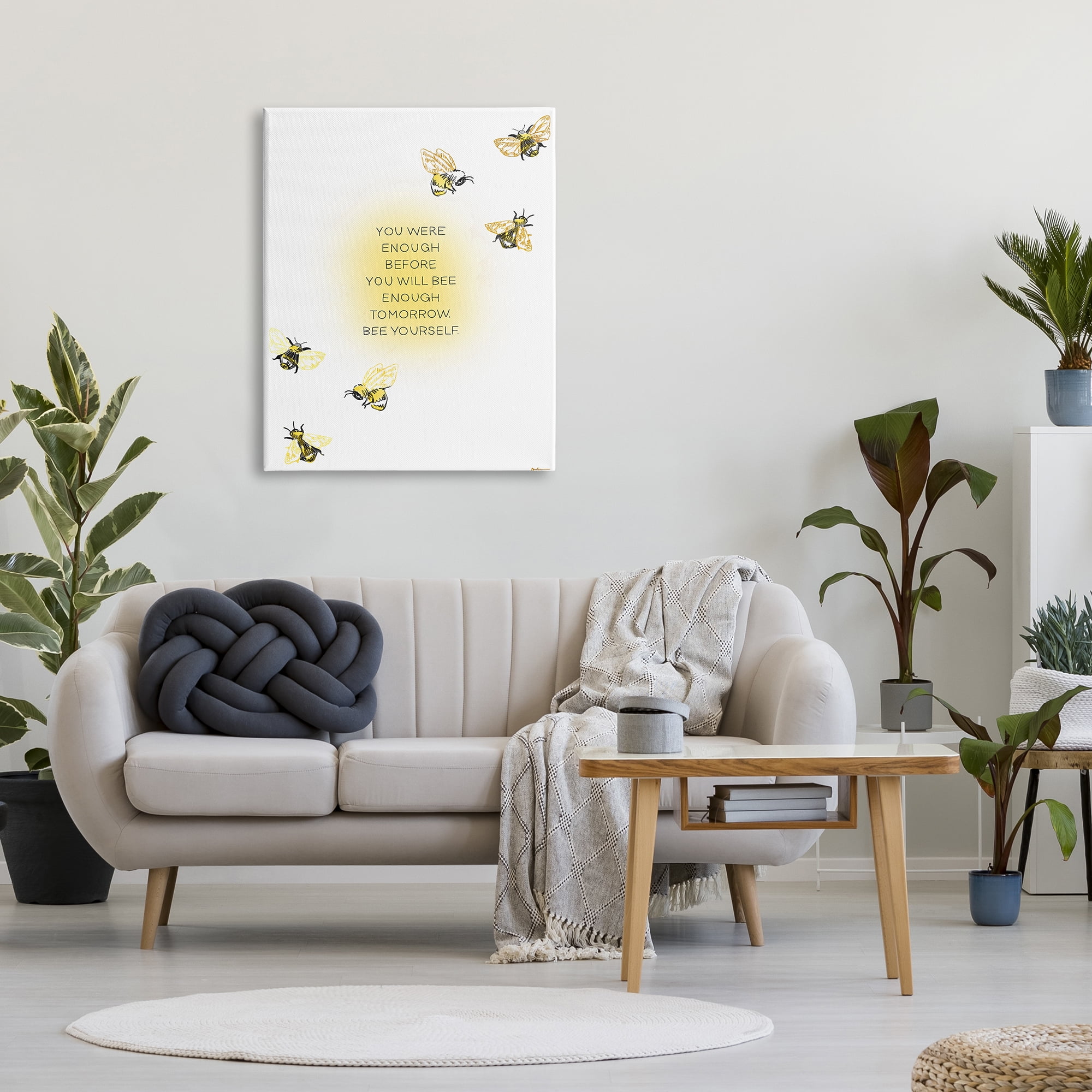 shuun シルクスクリーン ANIMALS AITSURA Stupell Bee Yourself Animals Canvas Art - 36x48 Size