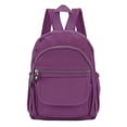 thumbnail image 3 of LAVA Mini Backpack Purse for Women, Lightweight Waterproof Nylon Travel Daypack(Purple), 3 of 8
