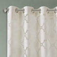 thumbnail image 3 of Home Essence Zoe Fretwork Burnout Sheer Window Curtain Panel, 50" x 95", Ivory, 3 of 4