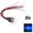 Blue, variant on LED Light Single Bulb Pre-Wired Cable Clear Lens 5-12V DC 5mm Bright Round Top