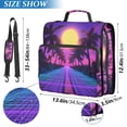 thumbnail image 2 of FORMRS Zipper Binder with Shoulder Strap 2-inch Ring 500 Sheet Capacity File Bag, Purple Neon Road, 2 of 5