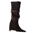 thumbnail image 4 of Leg Warmers Ribbed Warm 6 Pairs Soft Footless Socks Knit Leg Socks for Halloween, 4 of 10