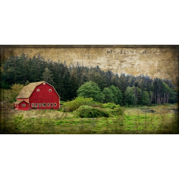 "Widbey's Barn I" Painting Print on Wrapped Canvas