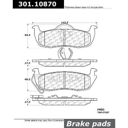 Go-Parts OE Replacement for 2005-2010 Jeep Grand Cherokee Rear Disc Brake Pad Set for Jeep Grand Cherokee (65th Anniversary Edition / Base / Laredo / Limited / (Best Brakes For Jeep Grand Cherokee)