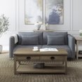 thumbnail image 2 of Xavier Rough Sawn Wash Wood Sofa Table, 2 of 3