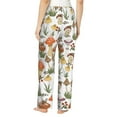 thumbnail image 3 of Uemuo Mushrooms Pattern Women's Wide Leg Palazzo Lounge Pants with Pockets Light Weight Loose Comfy Casual Pajama Pants-X-Large, 3 of 9