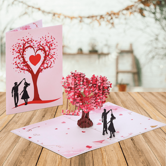 HungBloom Happy Valentines Day Card Pop Up, Perfect for Valentine’s Day For Boyfriends Girlfriends H07