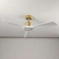 thumbnail image 4 of 52 Inch Solid Wood Ceiling Fan with Dimmable LED Light Kit, DC Motor 6 Speed Remote Control for Indoor Outdoor Use in Living Room Bedroom Office Patio, 4 of 9