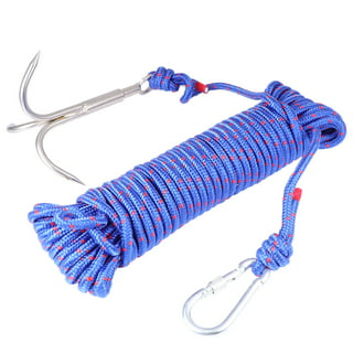 Climbing Hook Stainless Steel Gravity Hook Foldable Grappling Claw With 20M  Rope 