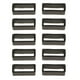 thumbnail image 2 of 20 piezas de caucho negro correa de repuesto bucles titular hebilla 18/20 mm, 2 of 9