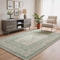 thumbnail image 6 of GENIMO 2' x 6' Runner Rug, Machine Washable Non Slip Low Pile Hallway Runner Rug for Kitchen Laundry Room, Modern Floral, Sage Blush, 6 of 6