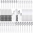 thumbnail image 3 of Vajilla americana de acero inoxidable, juego de 48 piezas, cuchillo para carne occidental para 8 personas, tenedor y cuchara, caja de regalo, 3 of 3
