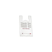 Monarch Plastic "Thank You - Have a Nice Day" Shopping Bags, 11.5" x 6.5" x 22", White, 250/Box