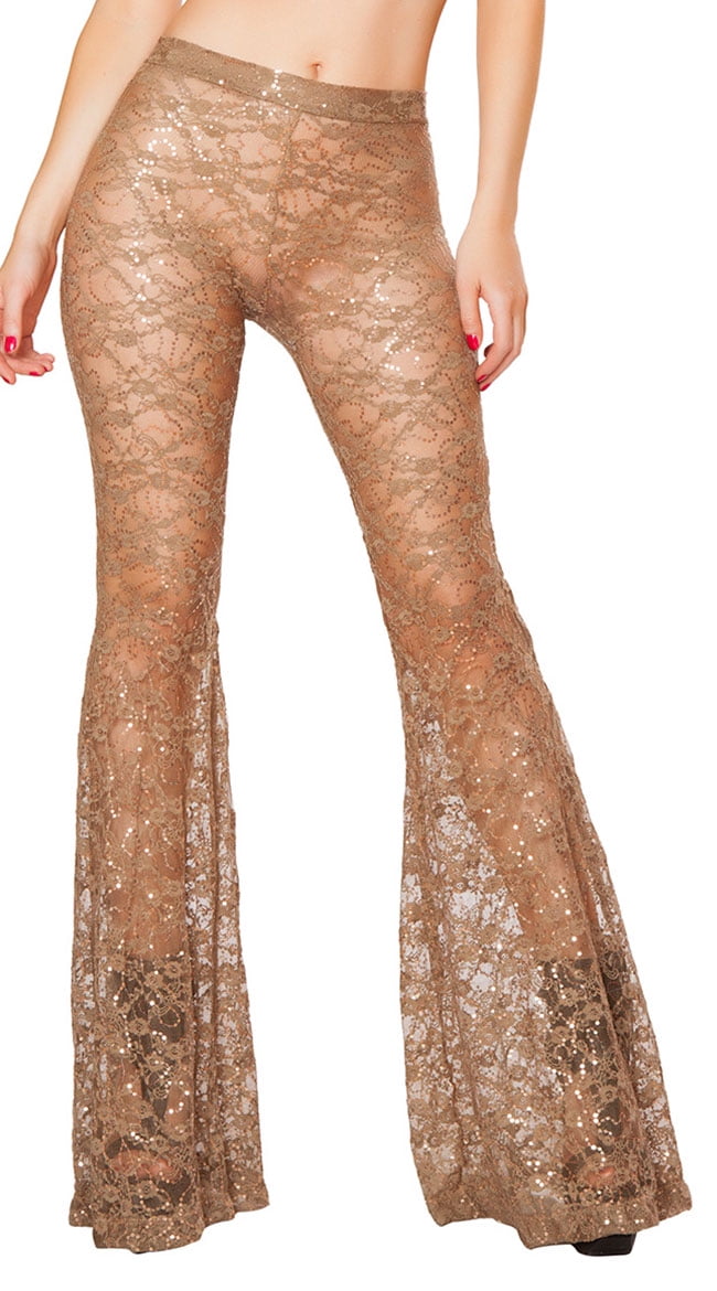 sequin bell bottoms