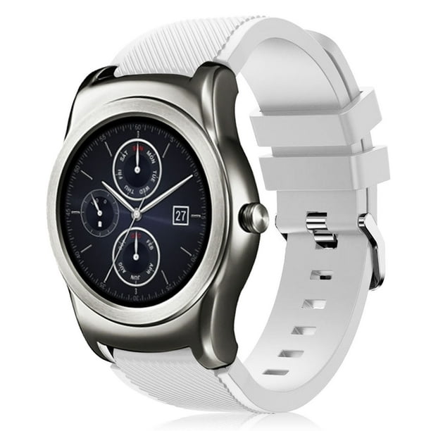 LG Watch Urbane Watch Bands, Soft Silicone Replacement Sport Watch Wrist Band Strap for W100 / LG Watch Urbane W150 (White) - Walmart.com