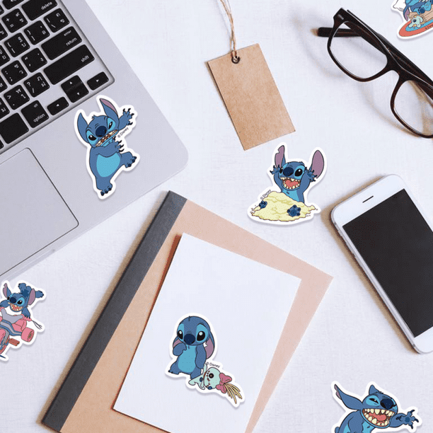 YIXIGGC 50pcs Cute Stitch Cartoon Stickers, Waterproof Vinyl