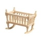 thumbnail image 4 of Muñeca Cuna de madera 1/12 Escala Muñeca Miniatura Casa de muñecas Cunas Casa de muñecas Muebles Cuna para jardín en miniatura Escena de, 4 of 9