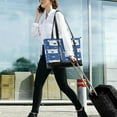 thumbnail image 5 of FORMRS Canvas Laptop Tote Bag for Women with 15.6" Computer Compartments Shoulder Handbag, White Polar Bear, 5 of 7