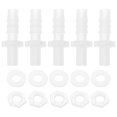 thumbnail image 1 of Ofertas Únicas 1 Juego de Accesorio de Barbado de Manguera de Plástico Adaptador de Manguera Macho G1/4 NPT de 3/8" Claro PP, 1 of 7